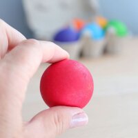 Massivholzkugeln Regenbogen 6 St&uuml;ck