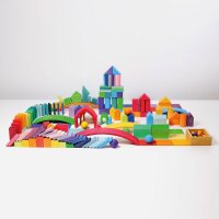 Massivholzkugeln Regenbogen 6 St&uuml;ck
