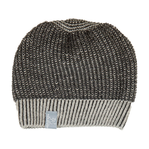 Wilma Mütze Wolle zweifarbig