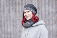 Wilma M&uuml;tze Wolle anthrazit-grau