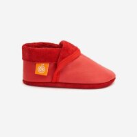 Leder-Hausschuhe Klassik rot