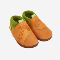 Leder-Hausschuhe Giraffe Gisela