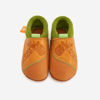 Leder-Hausschuhe Giraffe Gisela