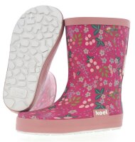 Gummistiefel Barefoot Flowers fuchsia