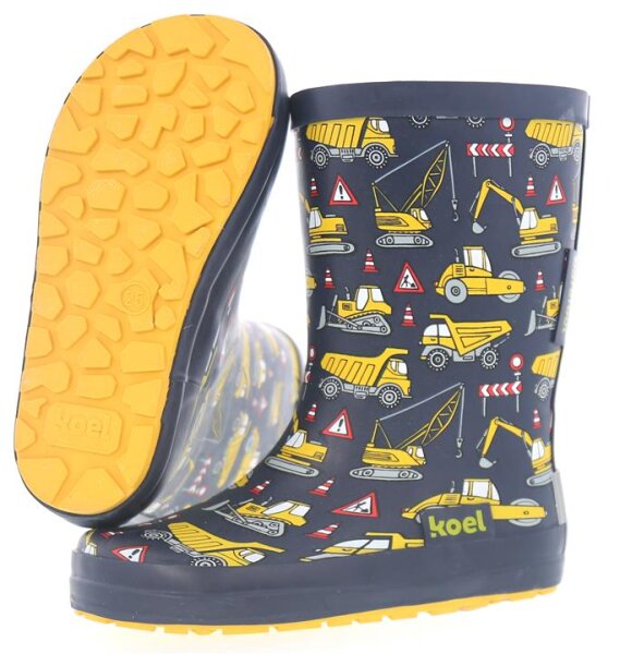 Gummistiefel Barefoot Tractor blue