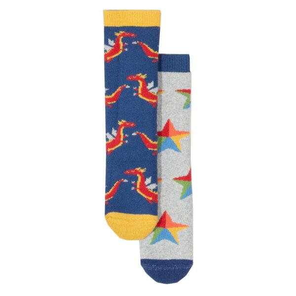 Socken warm 2er Pack Drachen