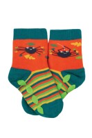 Stoppersocken Spinne orange