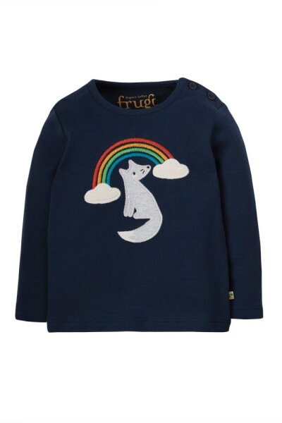 Shirt lang Wolf indigo