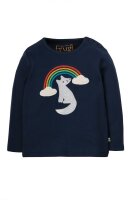 Shirt lang Wolf indigo