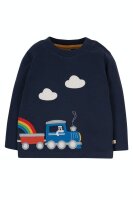 Shirt lang Zug indigo