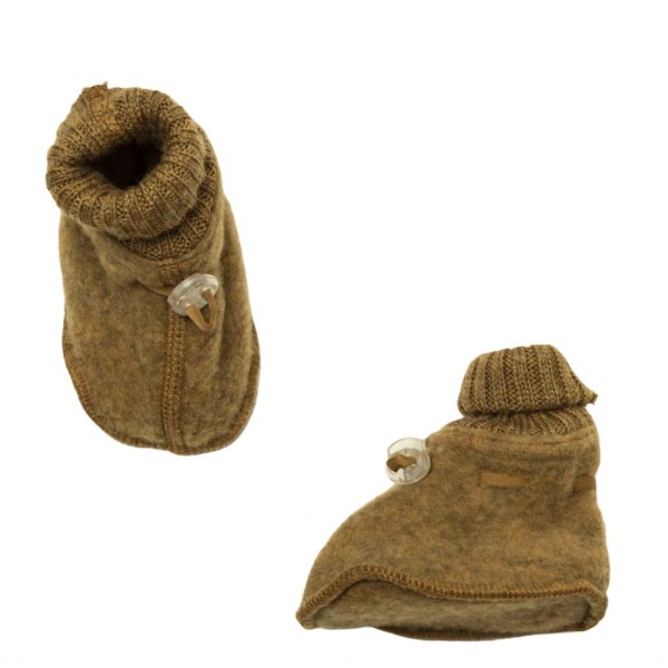 Wollfleece Booties Soft Wolle safran