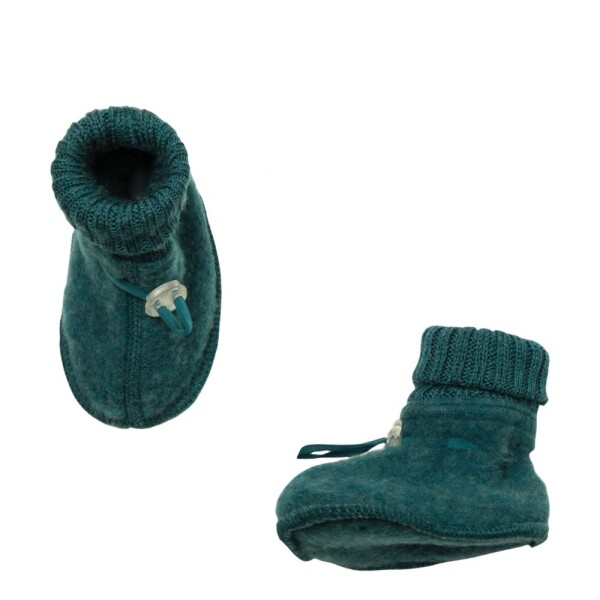 Wollfleece Booties Soft Wolle peacock