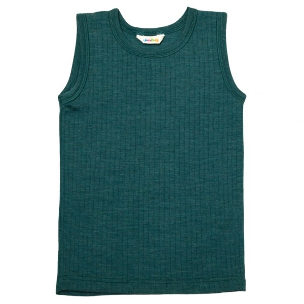 Basic Unterhemd Wolle peacock