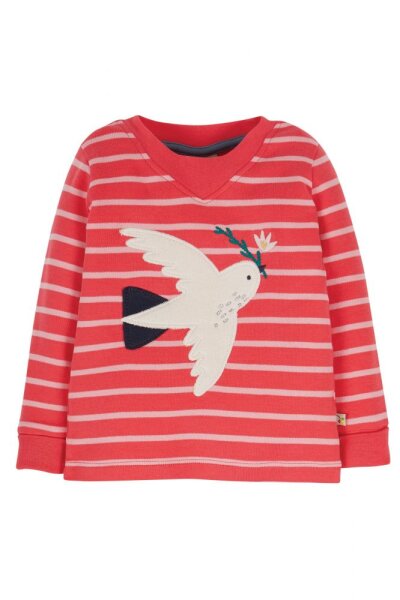 Shirt lang Schneehuhn pink