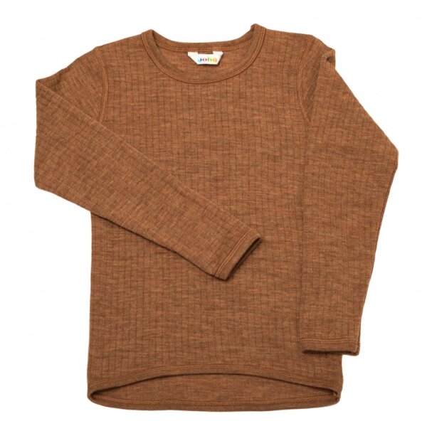 Basic Shirt Wolle caramel