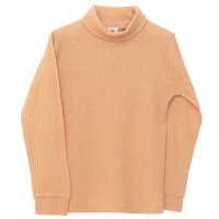 Shirt lang mit Rollkragen Bio Merino Farbenspiel ocker