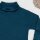 Shirt lang mit Rollkragen Bio Merino Farbenspiel petrol-blau