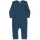 Einteiler o. Fuß Bio Merino Farbenspiel petrol-blau