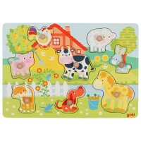 Steckpuzzle Bauernhoftiere 8-Teile