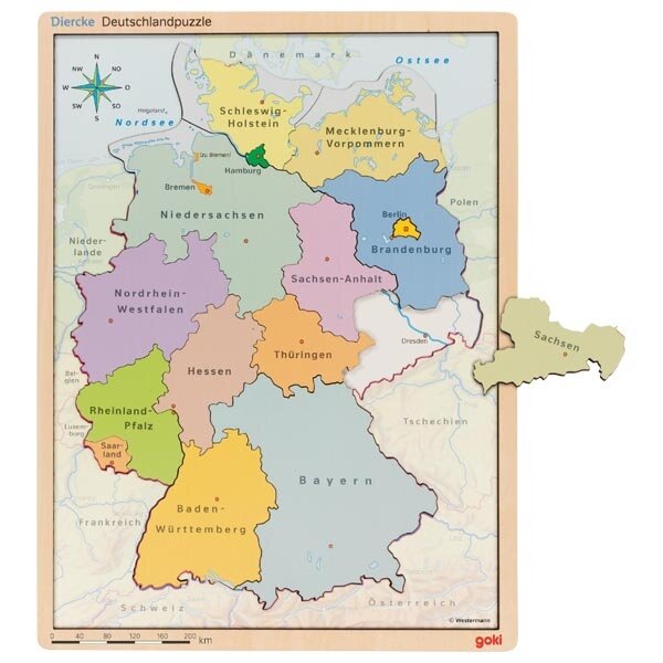 Schichtenpuzzle Deutschland