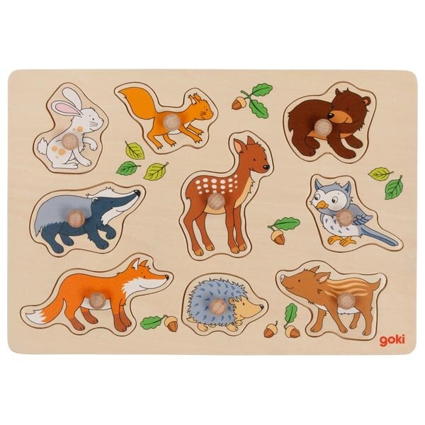 Steckpuzzle Waldtiere 9-Teile