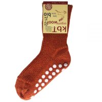 Stoppersocke Wolle orange