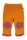 Wendehose Cord Blumen/gold-gelb