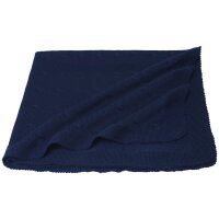 Woll-Decke 80 x 80 cm marine