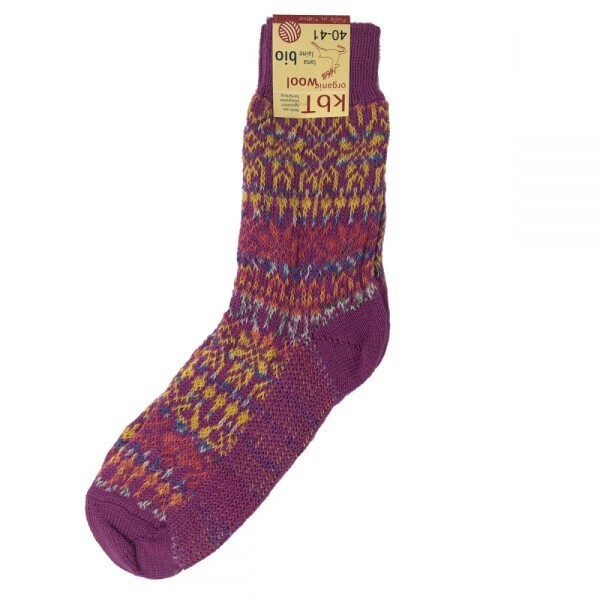 Norweger Socken Sternenmuster pink/fancy