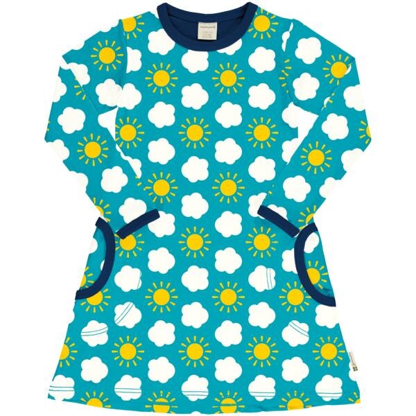 Kleid lang classic Sky