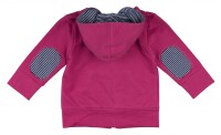 Sweatjacke mit Kapuze fuchsia