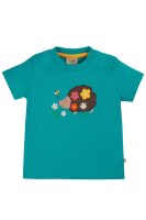 T-Shirt Igel Camper blau