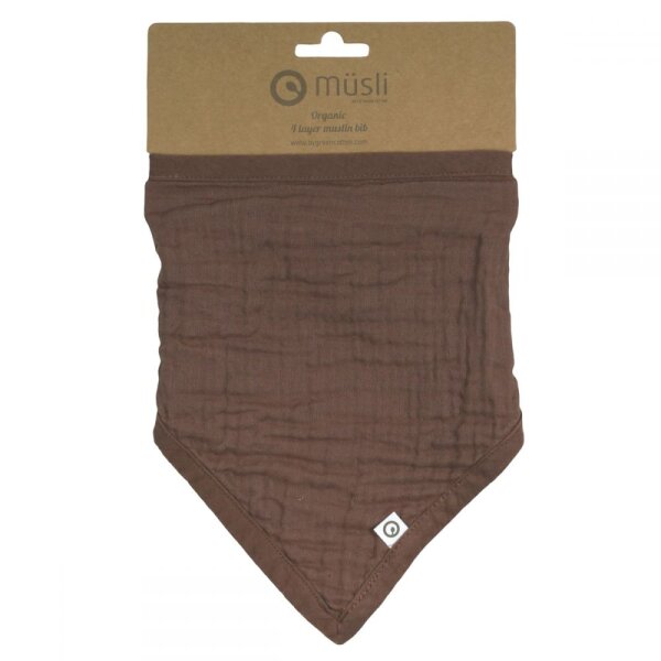 Dreieckstuch Musselin brown