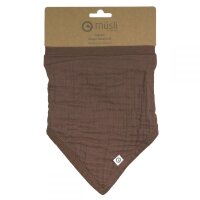 Dreieckstuch Musselin brown