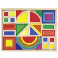 Bausteine Regenbogen mit Fenstern