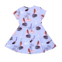 Tellerkleid kurz Meerjungfrauen