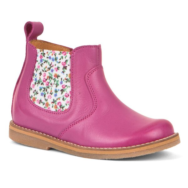 Chelys Chelsea Boots Blumen fuxia