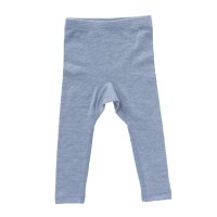Leggings Wolle/Seide hellblau