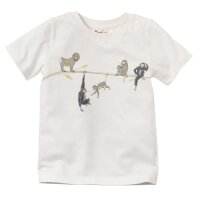 Pyjama kurz Affen wei&szlig;