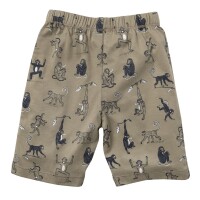 Pyjama kurz Affen wei&szlig;