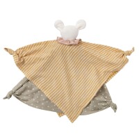 Schmusetuch Maus gelb