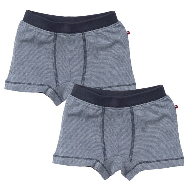 Boxershorts dunkelblau melange 2er-Pack