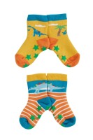 Stoppersocken 2er Pack Dinos