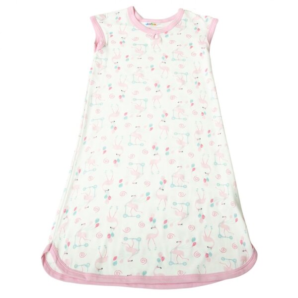 Nachthemd Bambus Flamingos rosa