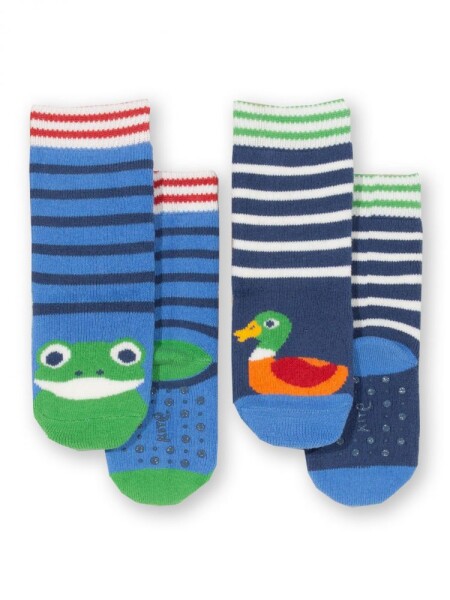 Stoppersocken 2er Pack Leben am Teich