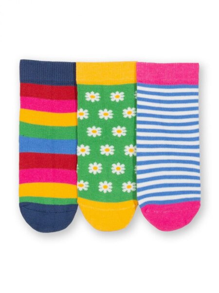 Socken 3er Pack Gänseblümchen