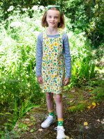 Latzkleid Bl&uuml;ten wei&szlig;