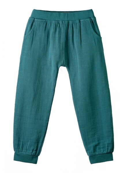 Hose Musselin smaragd