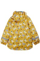 Regenjacke Pfoten gelb