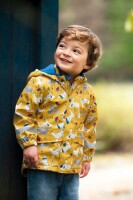 Regenjacke Pfoten gelb